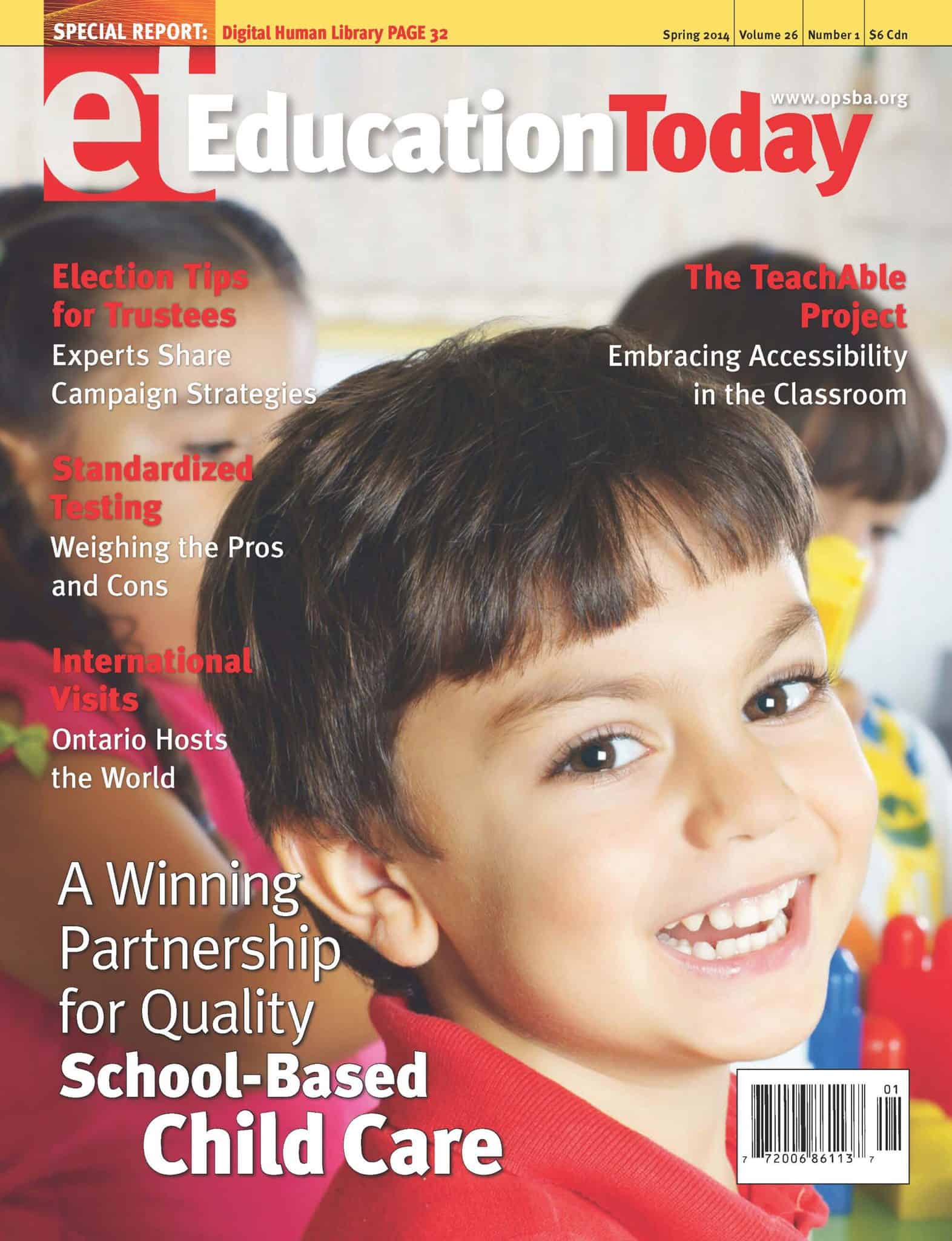 Education Today | Spring 2014 | Volume 26 Number 1
