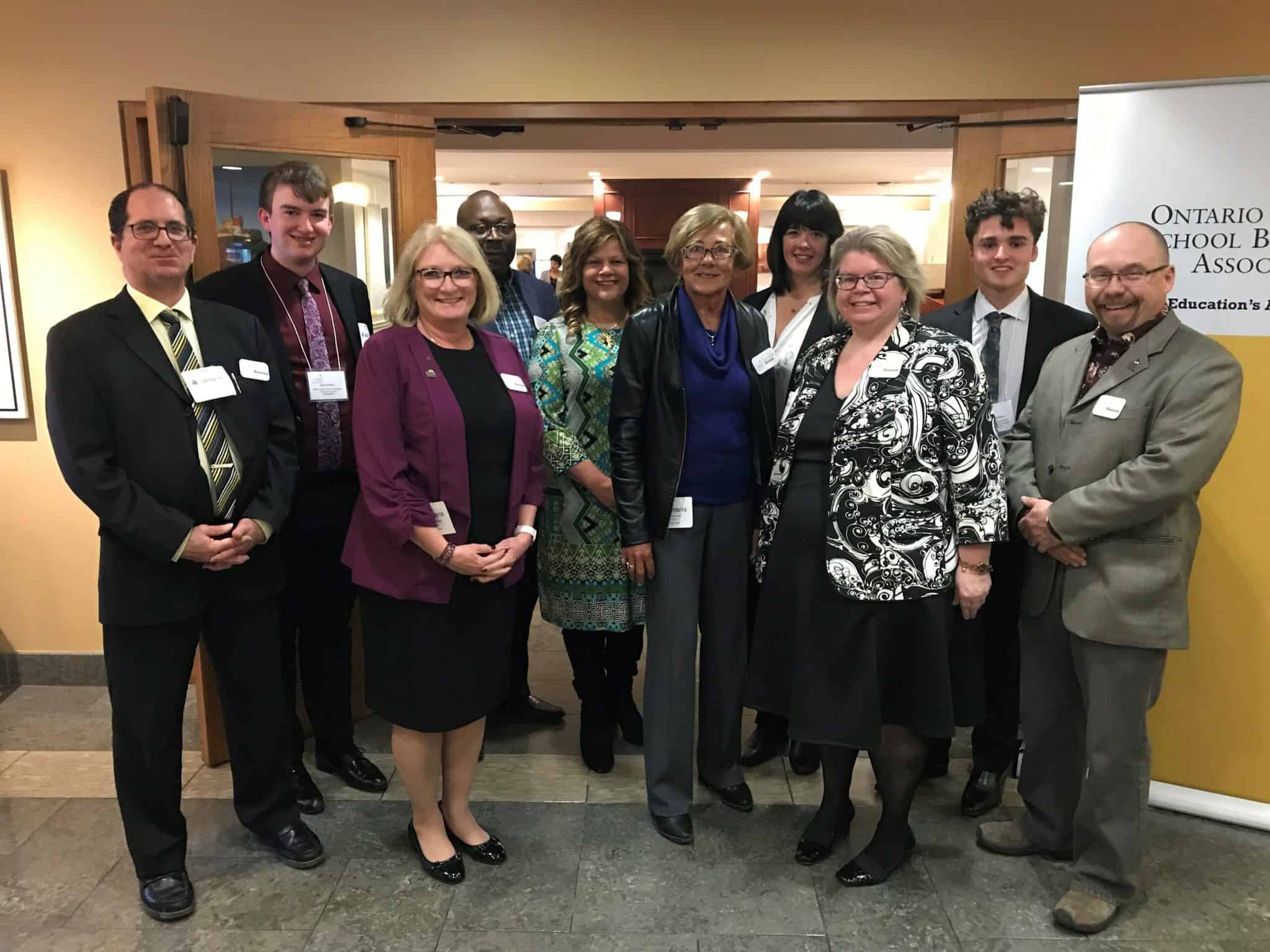 OPSBA's Executive Council at the April 2019 Advocacy Day at Queen's Park.